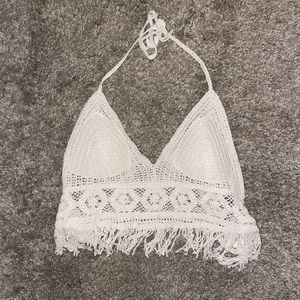 tan hippie beach top